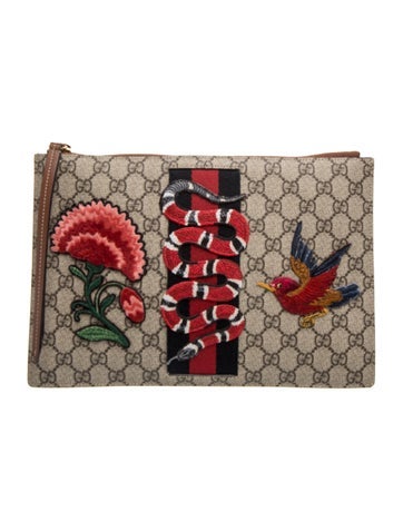 GG Supreme GG Supreme Monogram Pouch