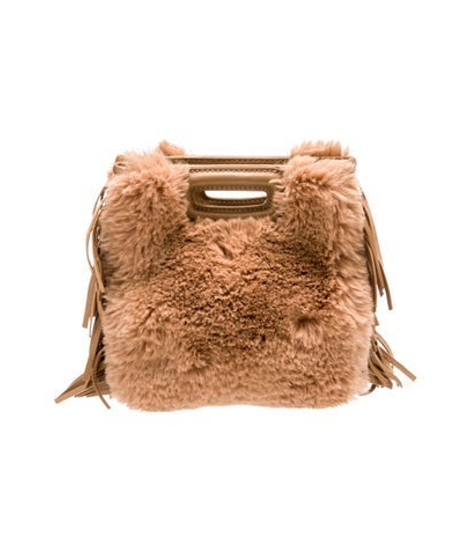 Maje Faux Fur Crossbody Bag