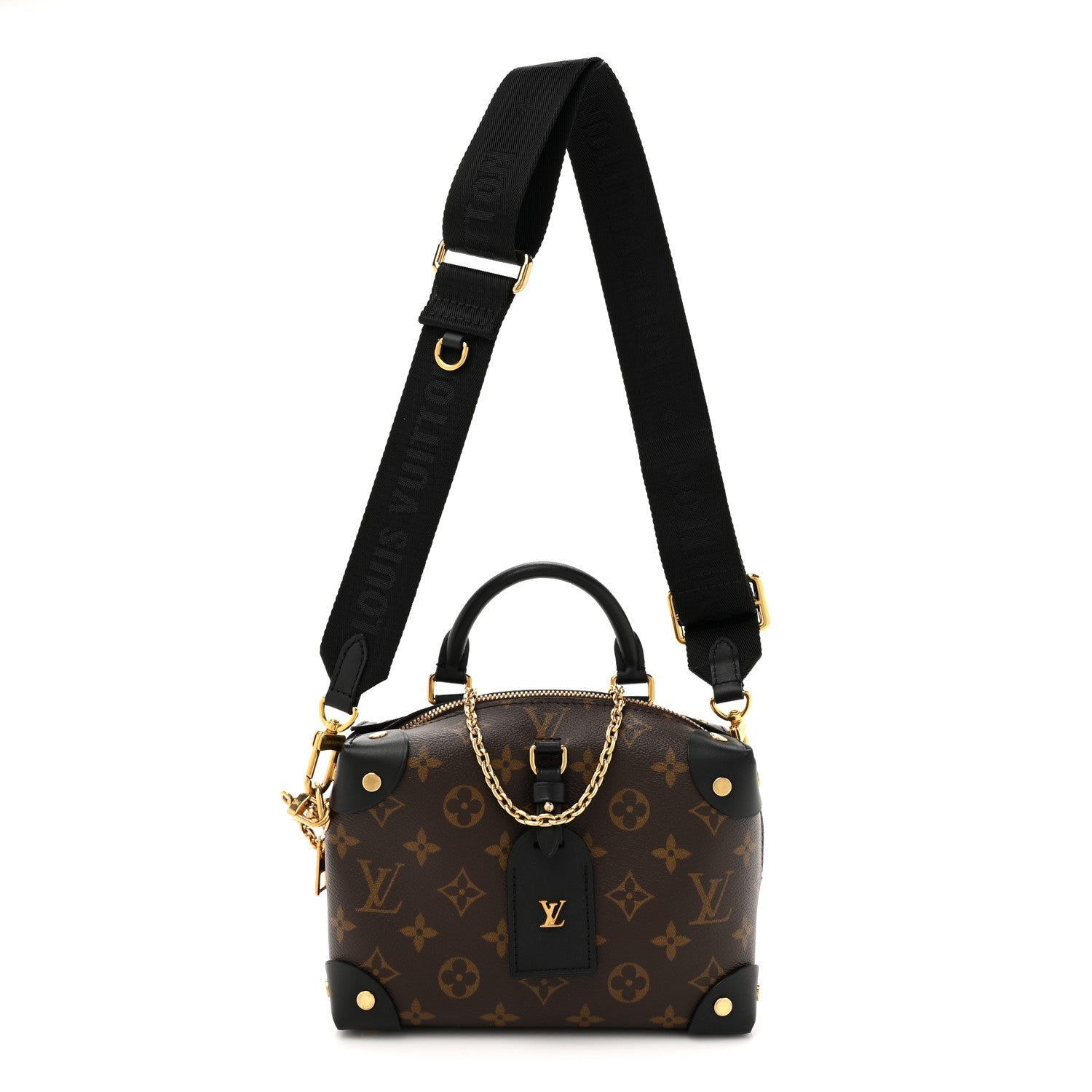 Louis Vuitton Monogram Petite Malle Souple Black