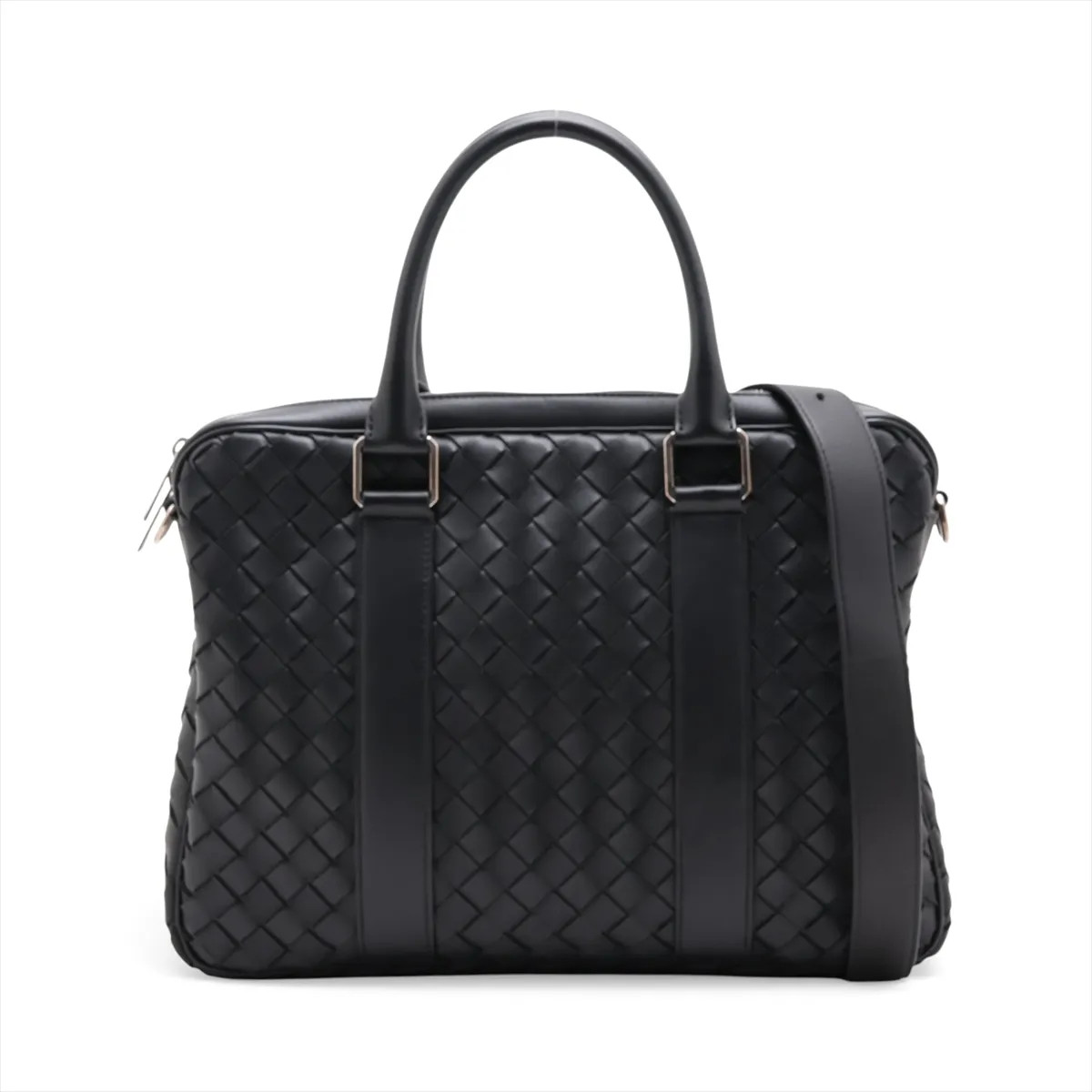 Bottega Veneta Intrecciato Leather 2WAY Businessbag Black