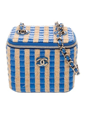 Raffia Mini Vanity Case