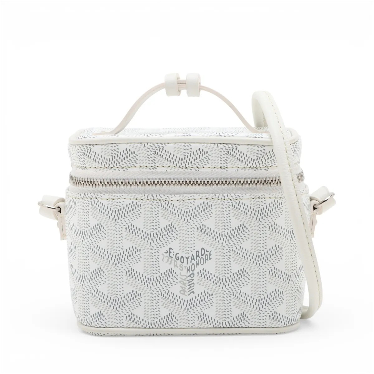 Goyard Muse Nano Vanity PVC & leather 2 WAY VANITY BAG White