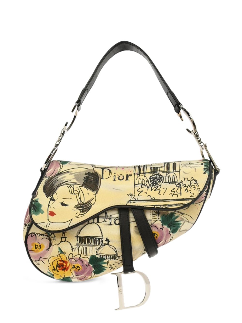 2005 abstract-pattern shoulder bag
