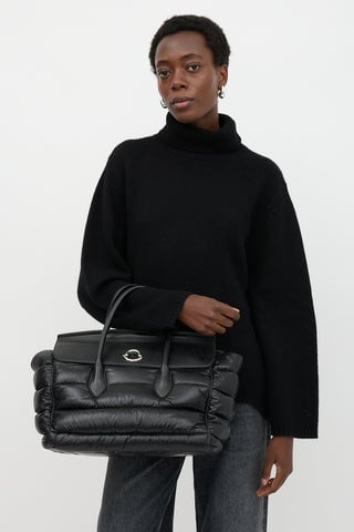 Leather & Nylon Padded Evera Bag