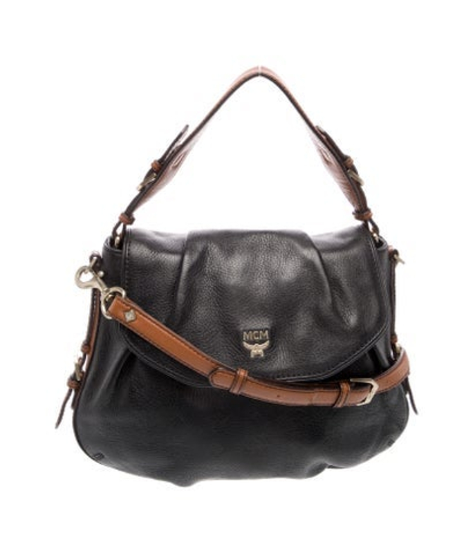 MCM Leather Top Handle Bag
