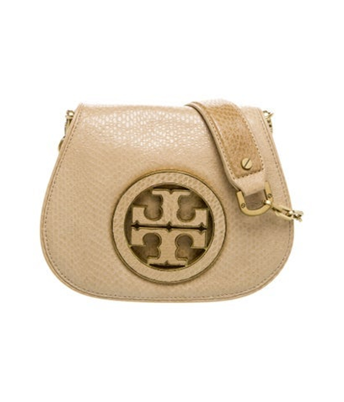Tory Burch Burch Embossed Leather Crossbody Bag
