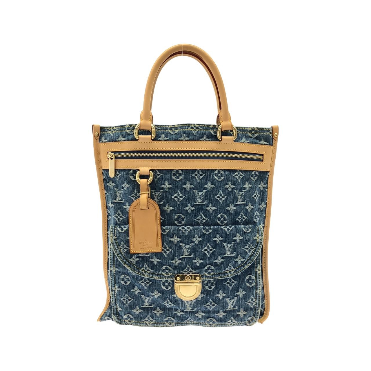 Louis Vuitton Monogram Denim Flat Shopper Bag M95018