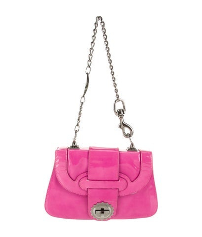 Emilio Pucci Pucci Patent Leather Top Handle Bag