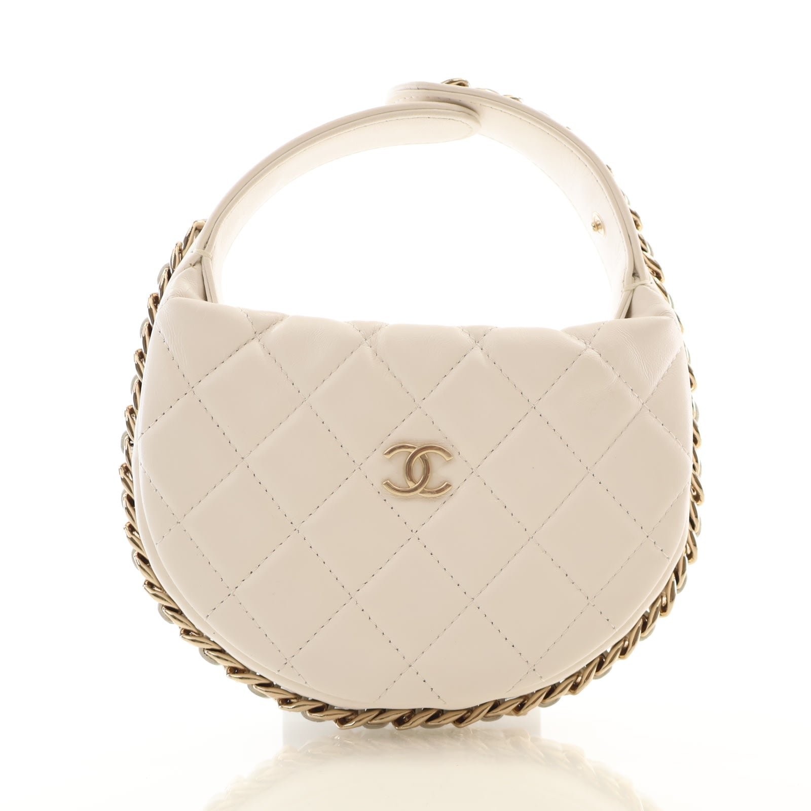 Chanel Lambskin Chain Around Pouch Hobo