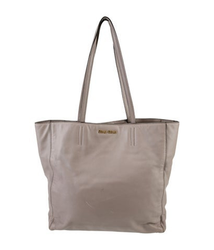 Miu Miu Miu Leather Tote