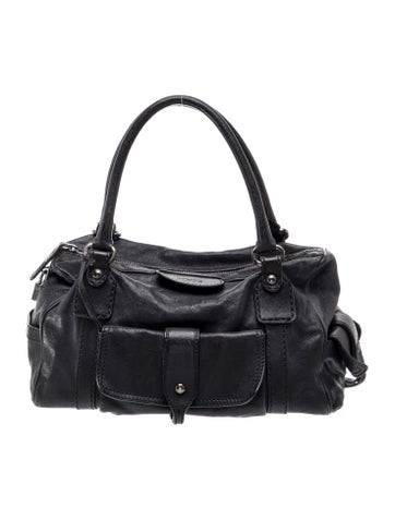 Leather Top Handle Bag