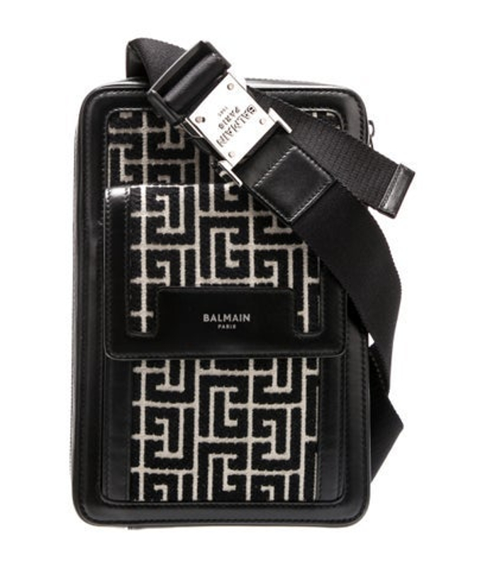 Balmain Leather Messenger Bag W Tags