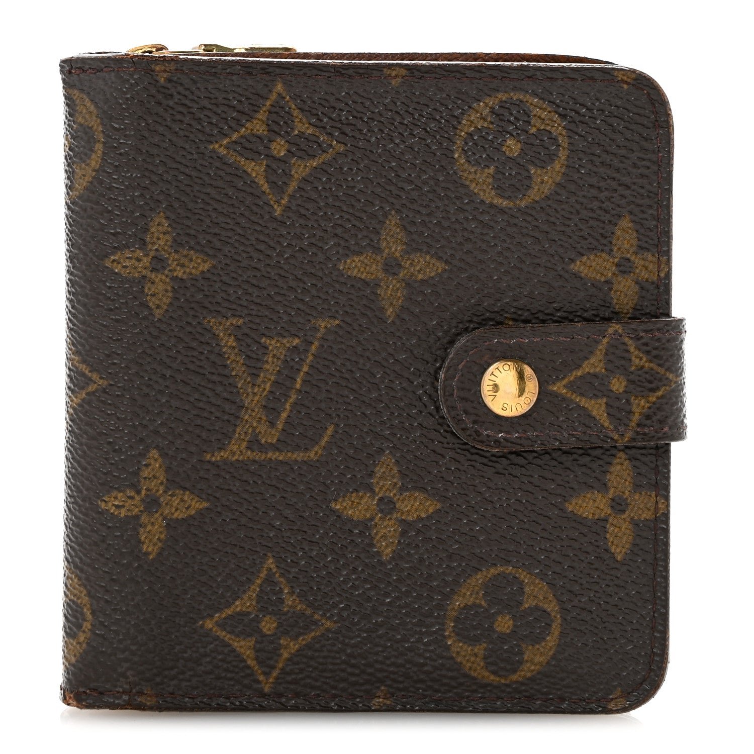 Louis Vuitton Monogram Compact Zippe Zipped Wallet