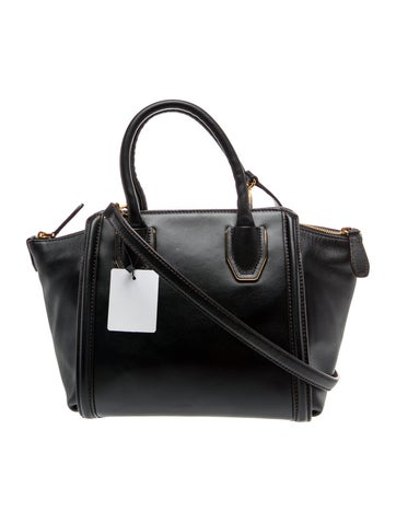MCM Leather Top Handle Bag