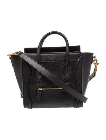 Celine Leather Luggage Nano Vintage