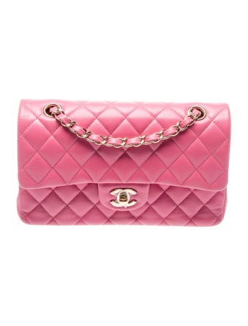 Quilted Caviar Classic Small Double Flap Bag