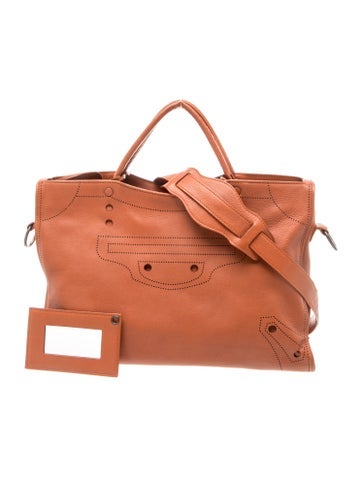 Leather Blackout City Bag