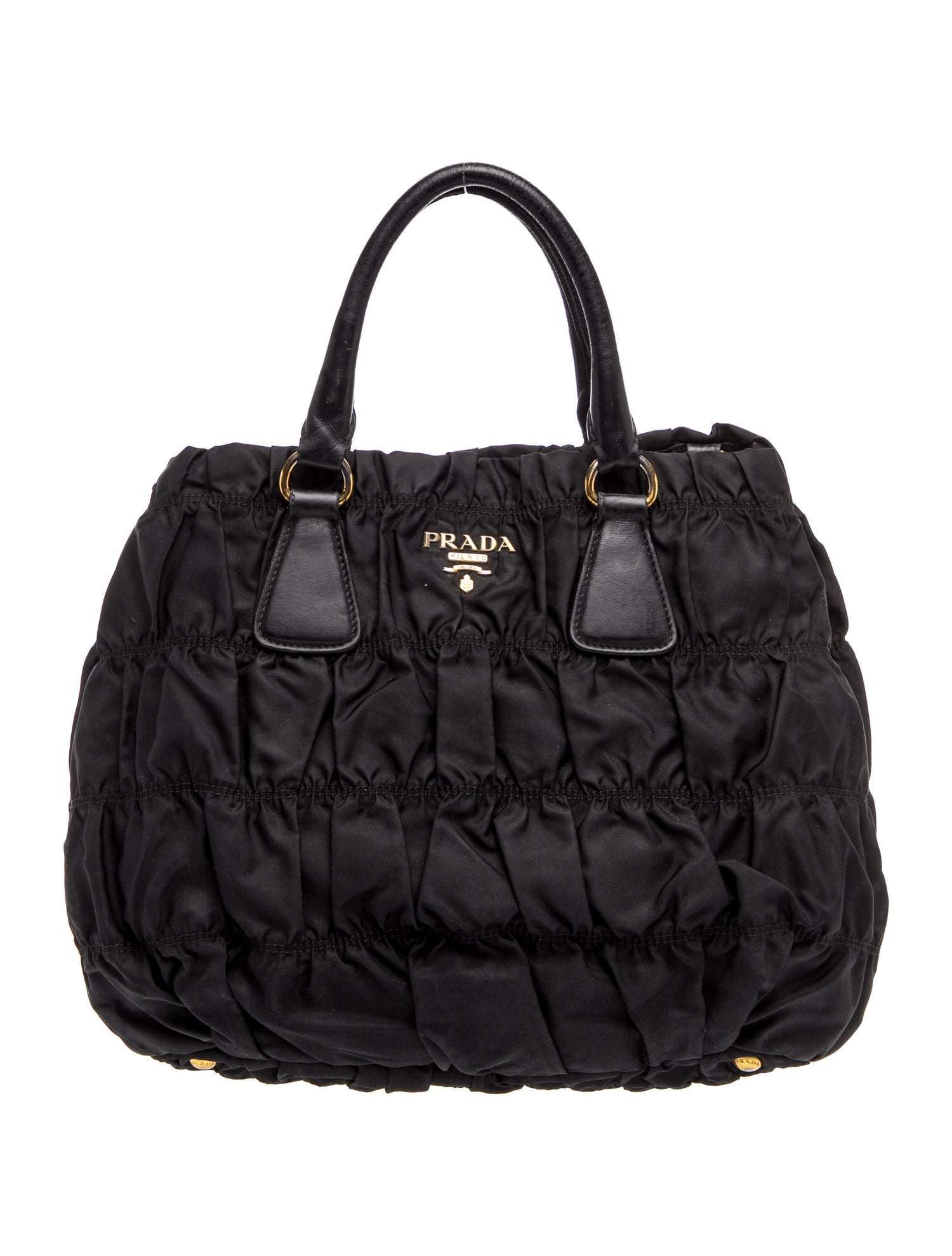 Tessuto Nylon Top Handle Bag
