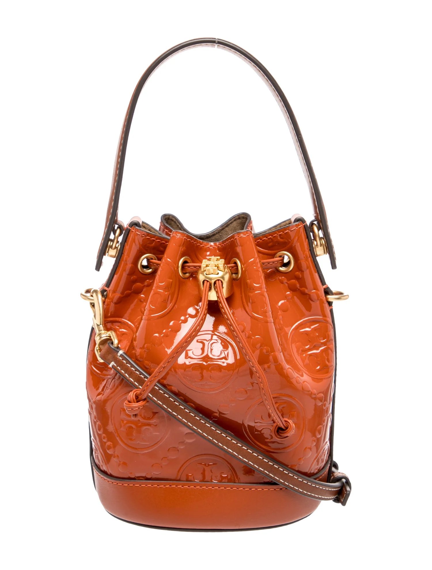 Tory Burch Patent Leather Bucket Bag