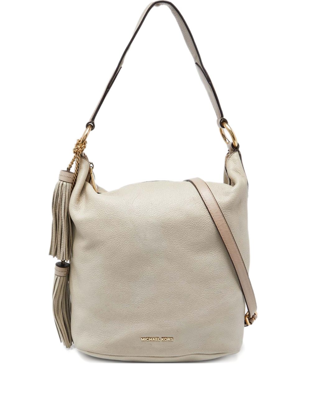 Pre-owned leather shoulder bag