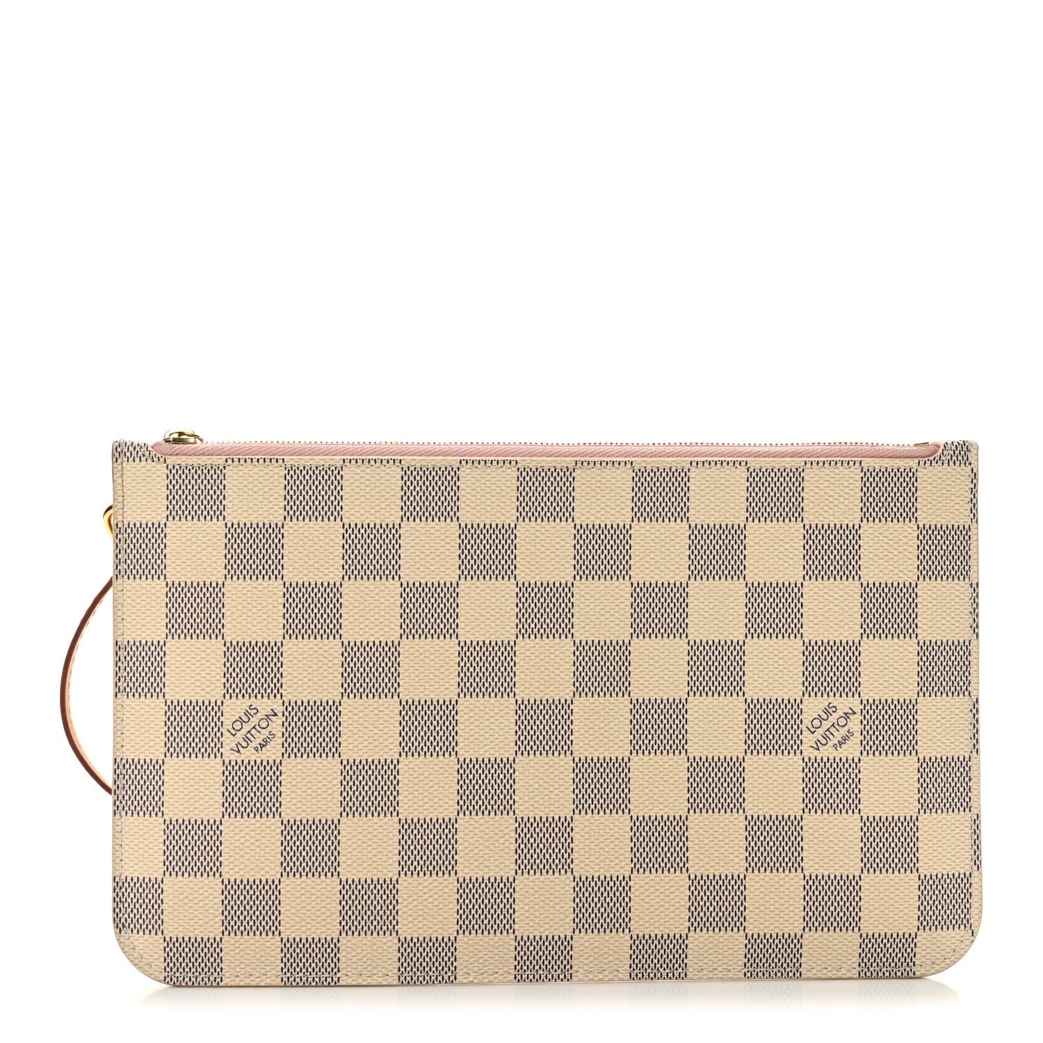 Louis Vuitton Damier Azur Neverfull MM GM Pochette Rose Ballerine