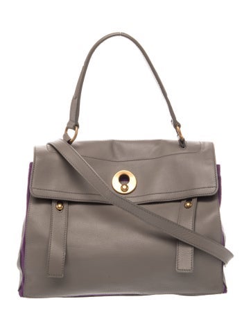 Leather Top Handle Bag Small