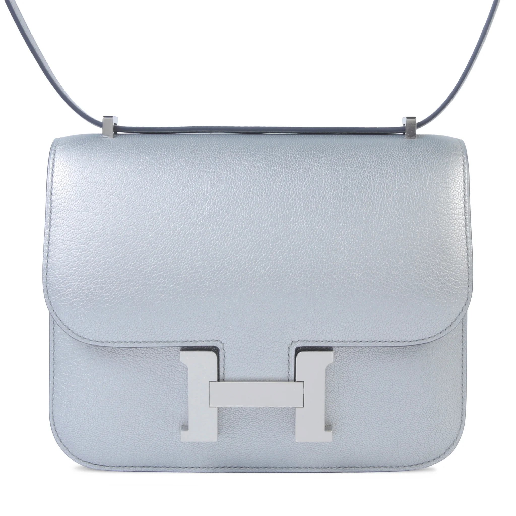 Brand New ( Rank N ) HERMÈS Constance Mini Argent (05) Chamkila Palladium hardware G (2026)