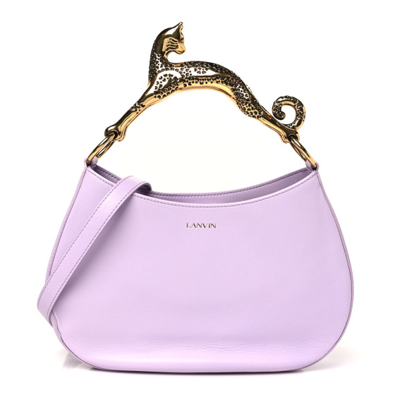 Lanvin Lambskin Cat Hobo Lilac