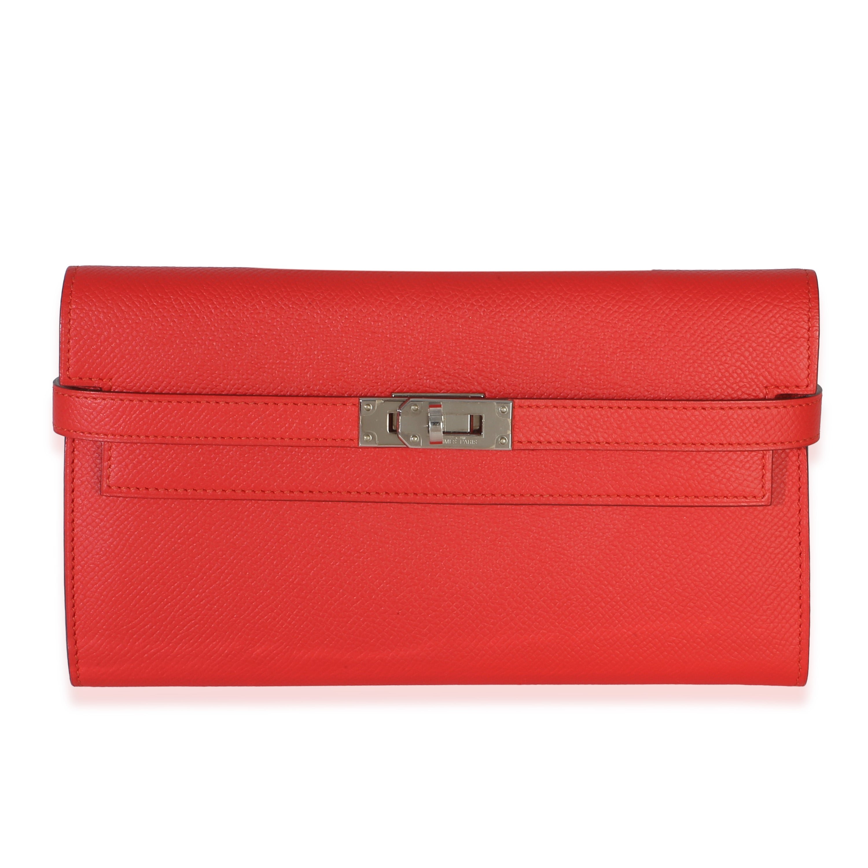 Rouge Tomate Epsom Kelly Long Wallet PHW