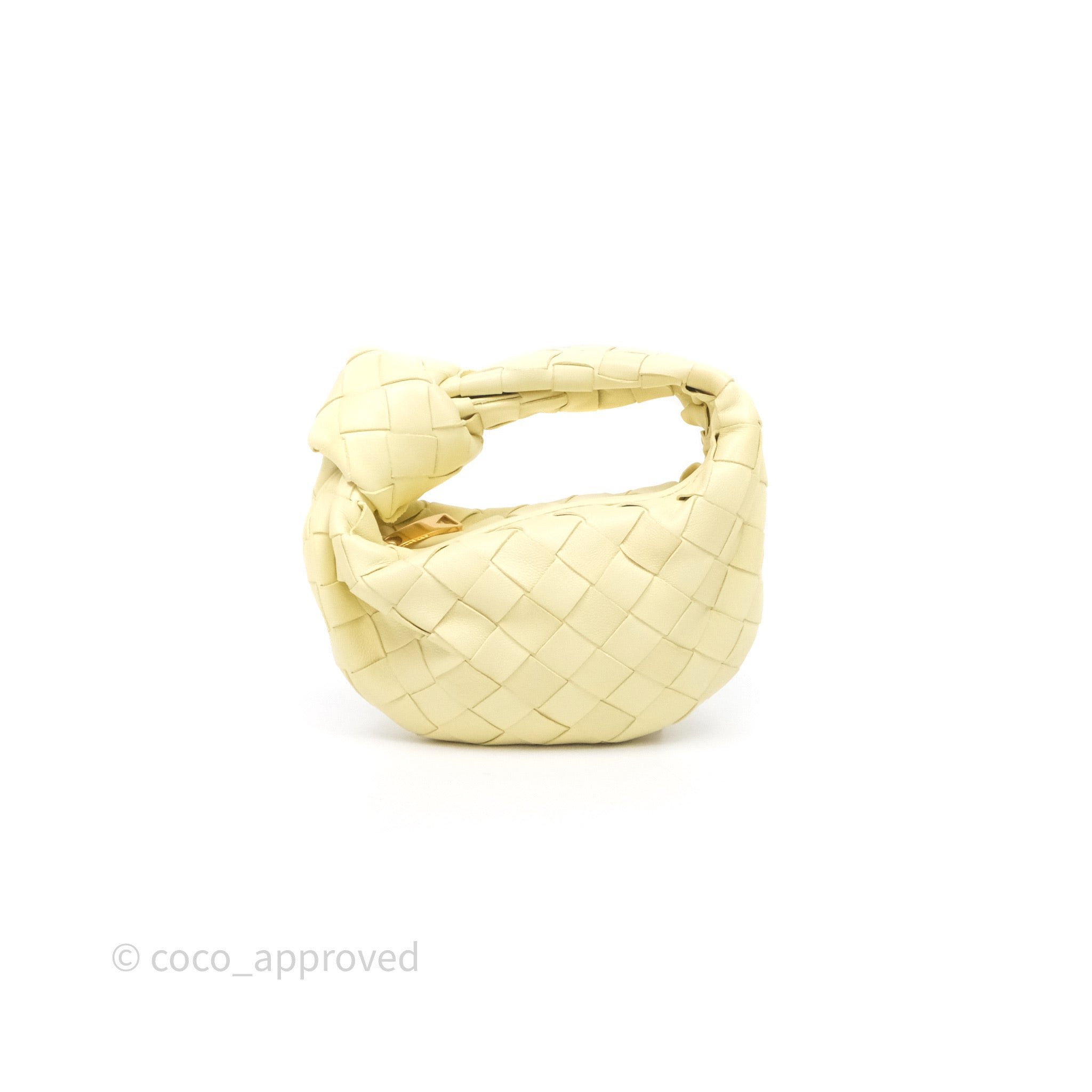 Bottega Veneta Candy Jodie Bag Yellow Intrecciato Lambskin
