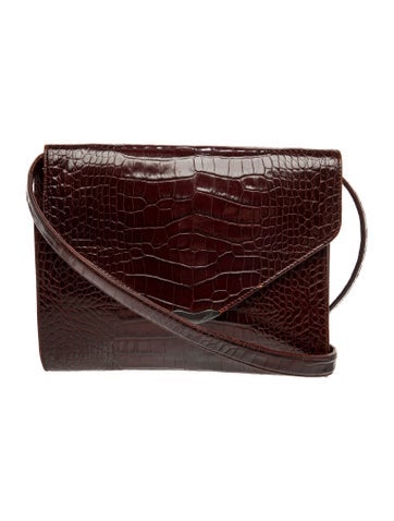 Embossed Leather Shoulder Bag