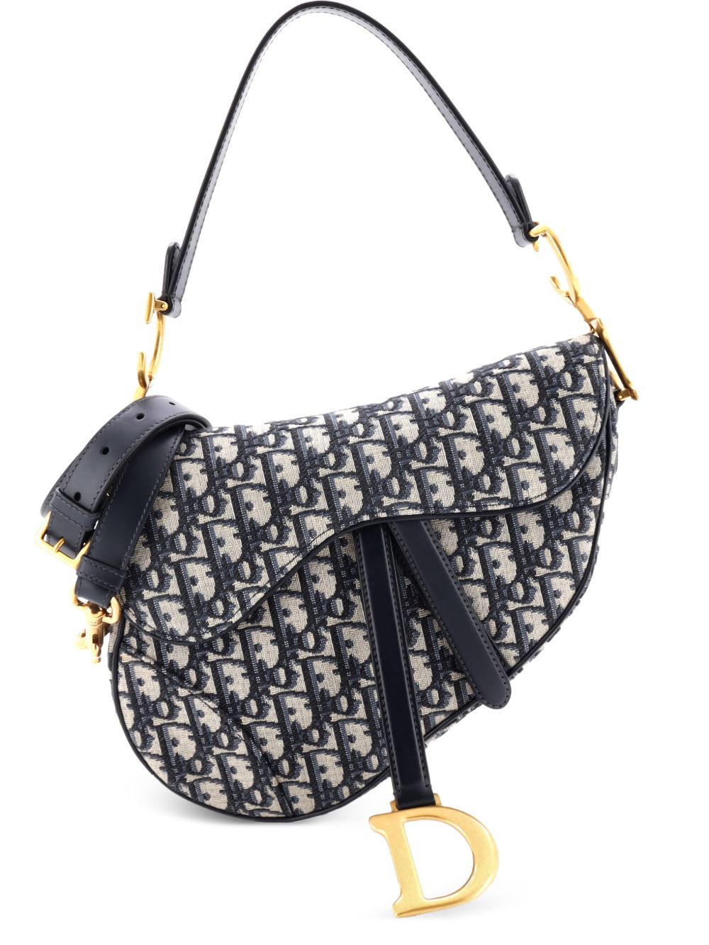 Saddle Handbag with Strap Oblique Canvas Medium shoulder bag