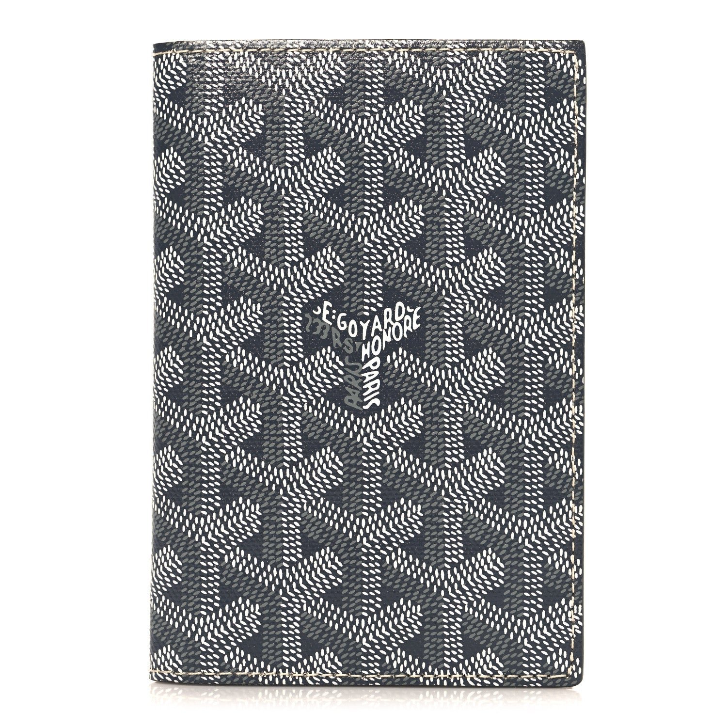 Goyard Goyardine Grenelle Passport Wallet Grey