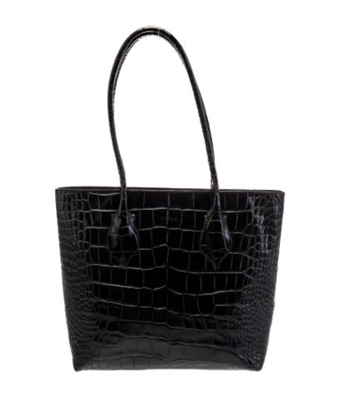 Furla Embossed Leather Shoulder Bag