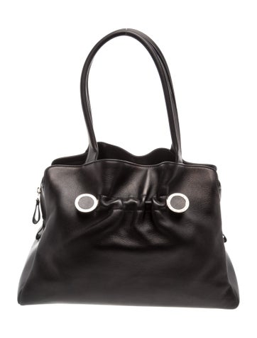 Leather Twist Tote