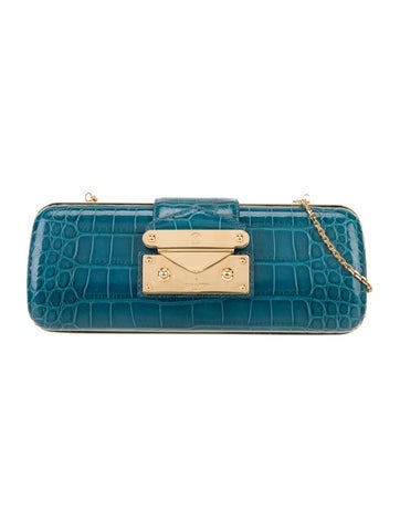 Louis Vuitton Crocodile Minaudiere Tresor Vintage