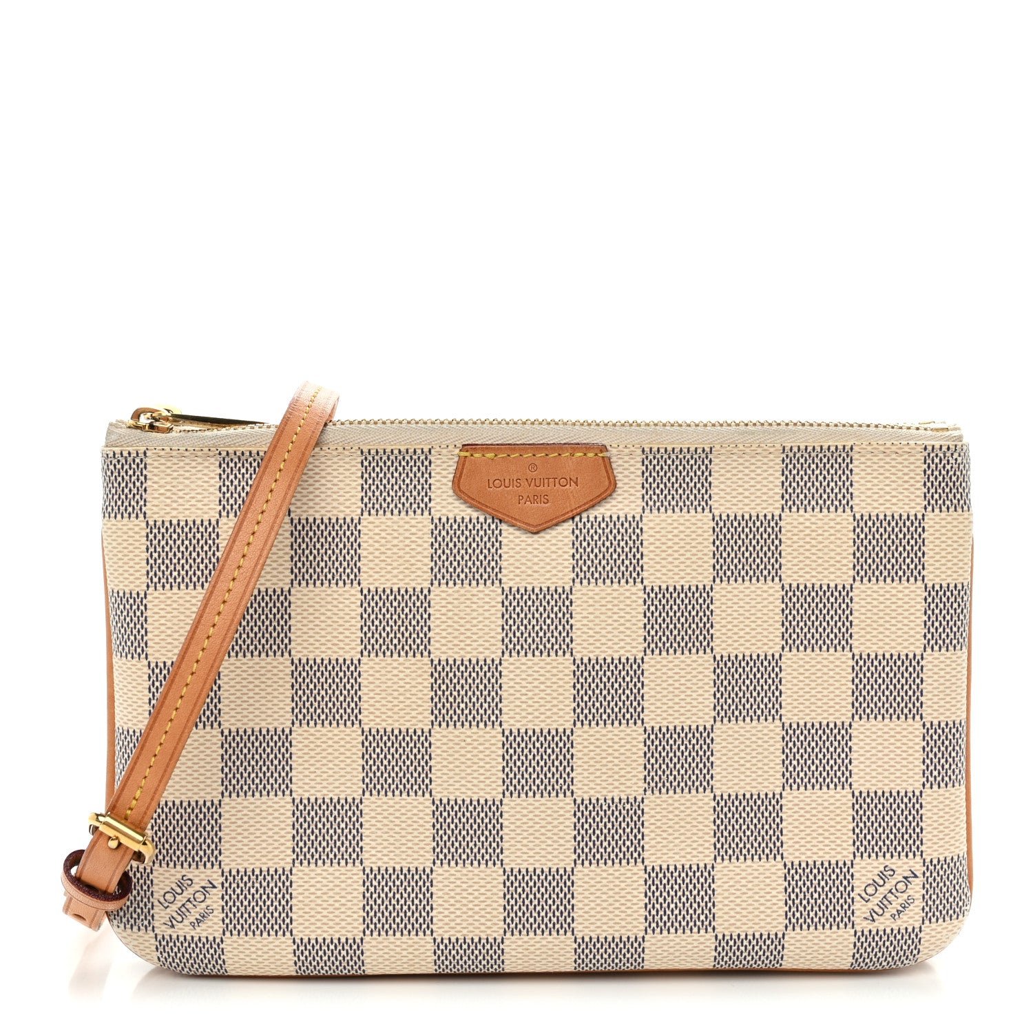 Louis Vuitton Damier Azur Double Zip Pochette