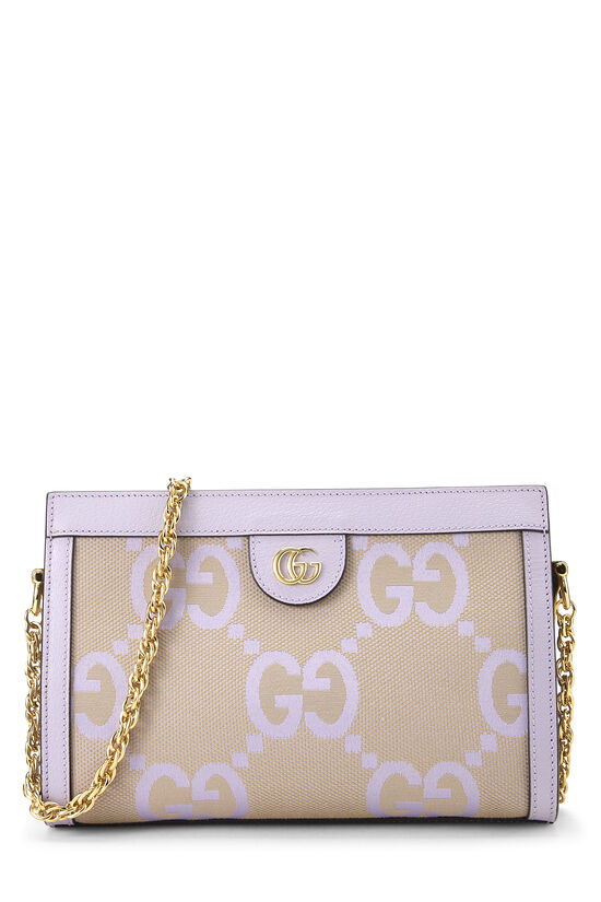 Gucci Purple Ophidia Jumbo GG Canvas Shoulder Bag Small