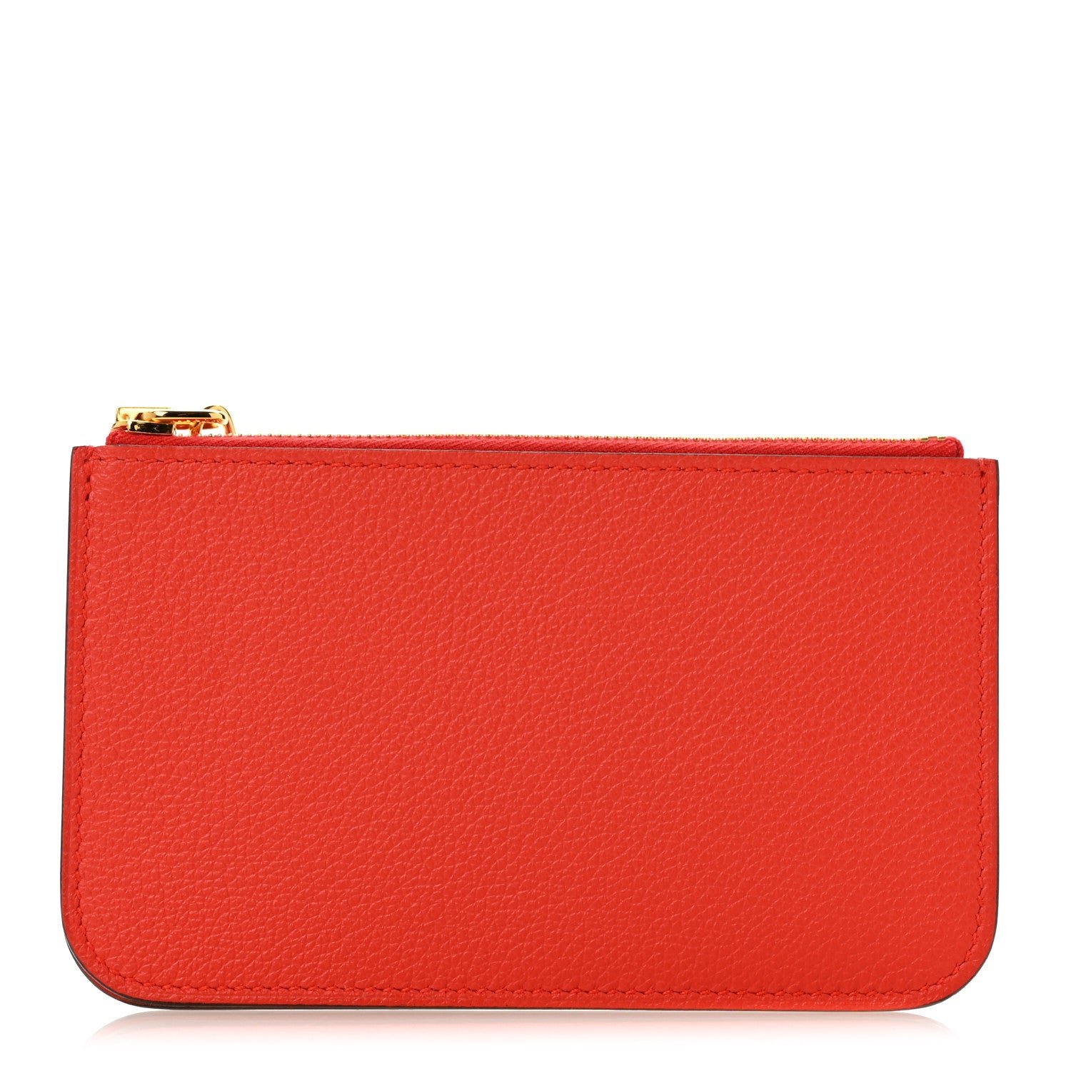 Hermes Evercolor Zipengo Chain D'Ancre Card Holder Gold