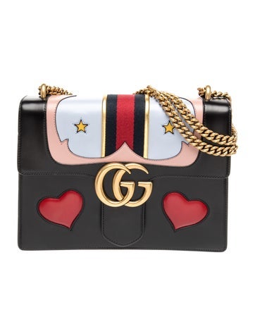 Double G Marmont Web Heart Medium