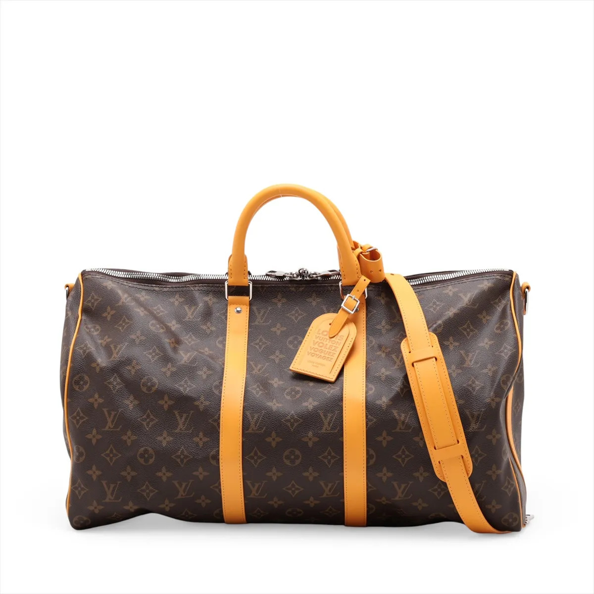 Louis Vuitton Monogram Keepall Bandoulière 50 M12634 Brown x Yellow There was an