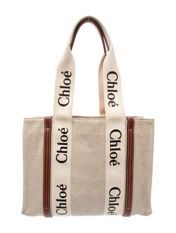 Canvas Woody logo-print tote bag Small