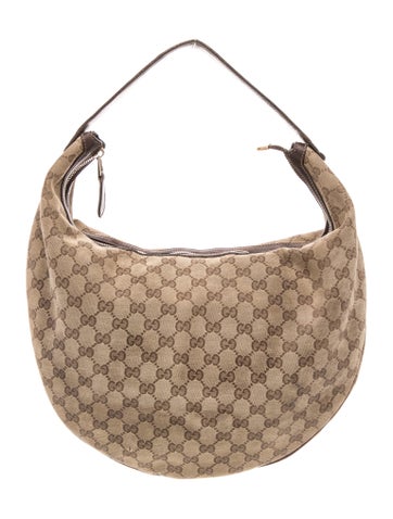 GG Canvas Top Handle Bag Large Vintage