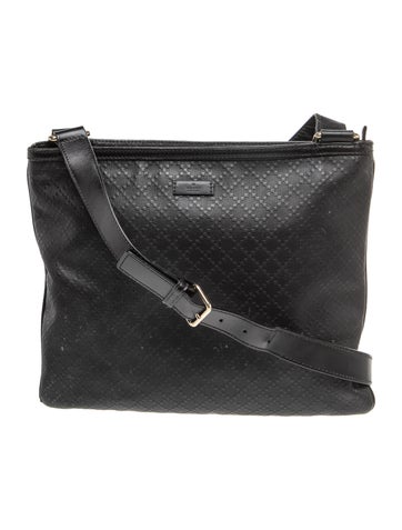 Diamante Imprimé Messenger Bag Medium