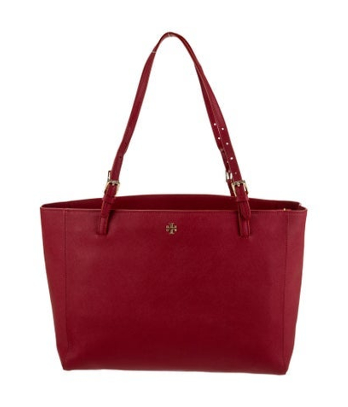 Tory Burch Burch Saffiano Leather Tote