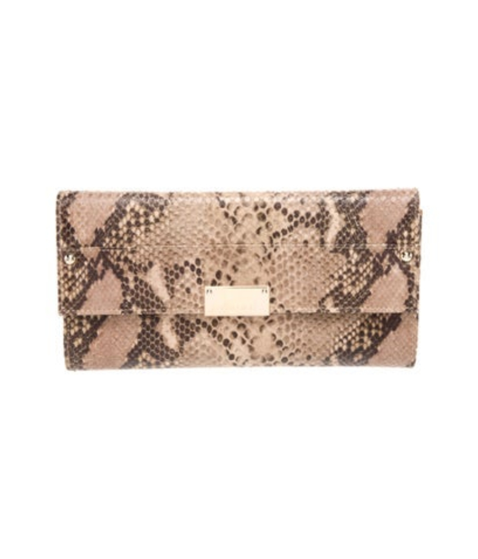 Jimmy Choo Choo Snakeskin Clutch
