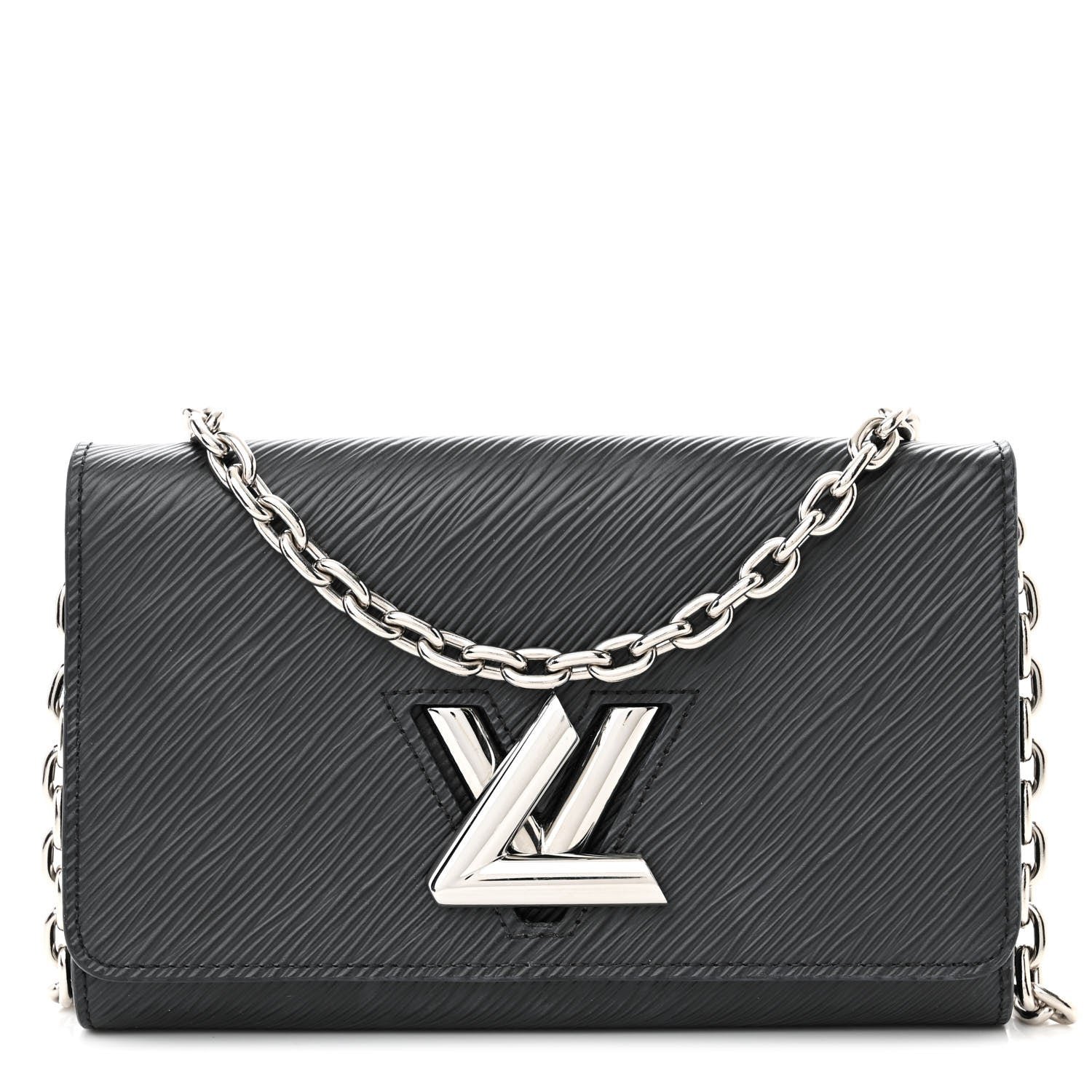 Louis Vuitton Epi Twist Chain Wallet Black