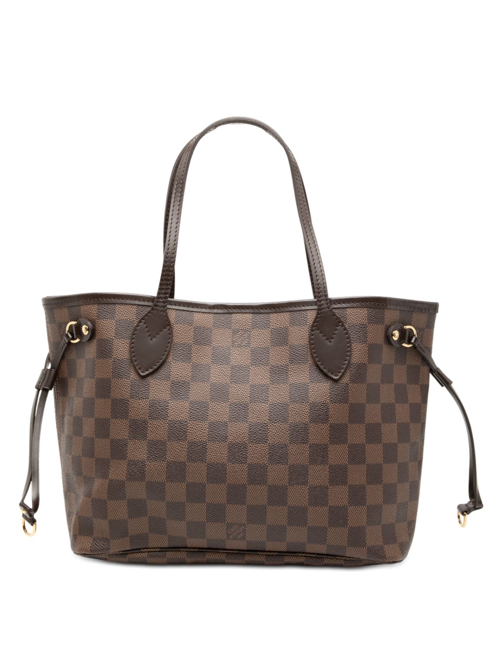 2010 Damier Ebene Neverfull PM tote bag