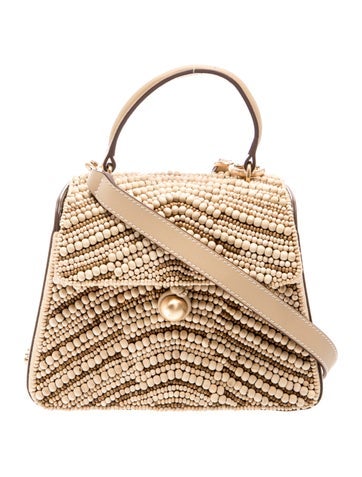 Raffia Top Handle Bag