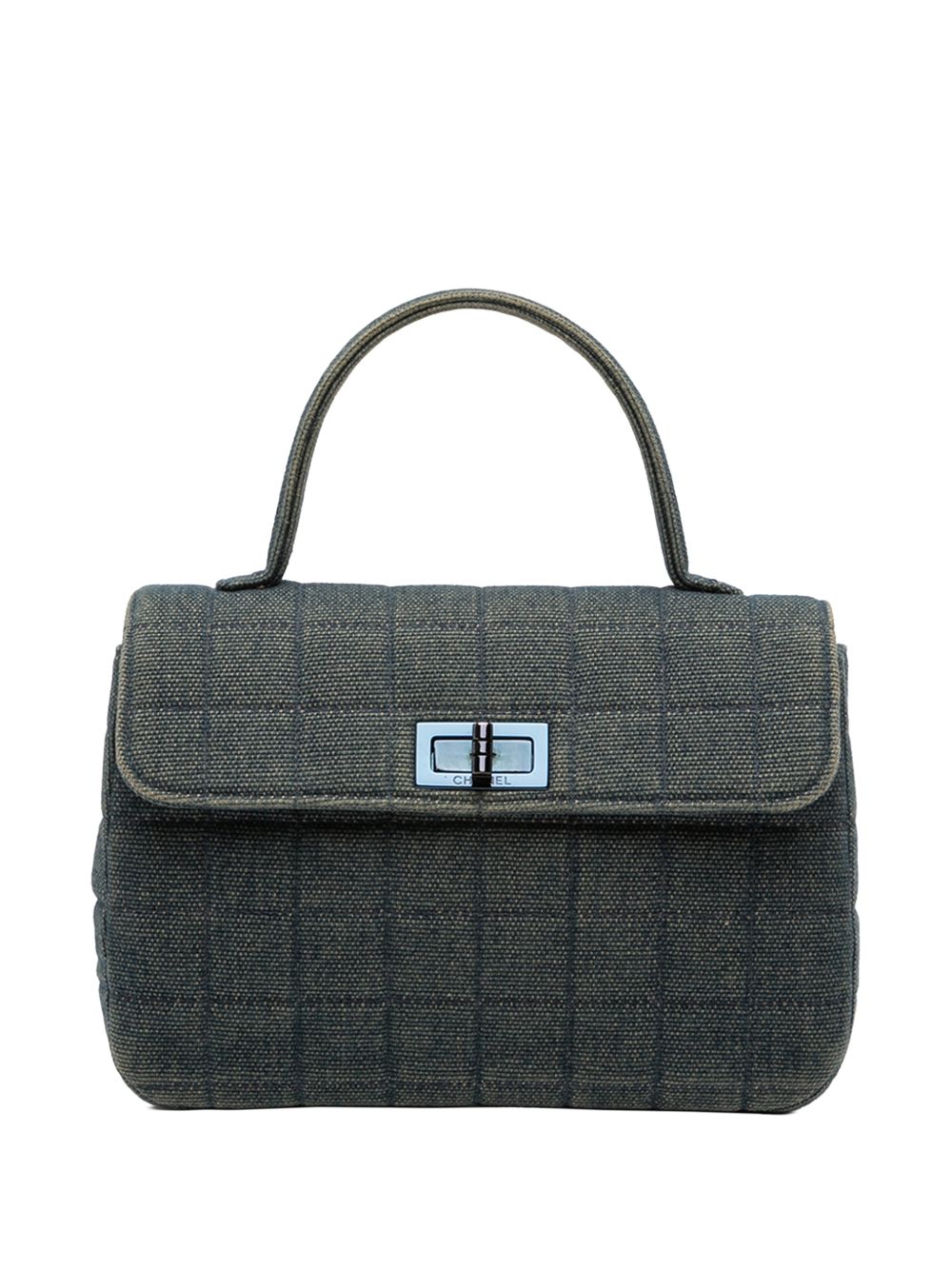 2000-2002 Reissue 2.55 Chocolate Bar Denim Top Handle Flap handbag